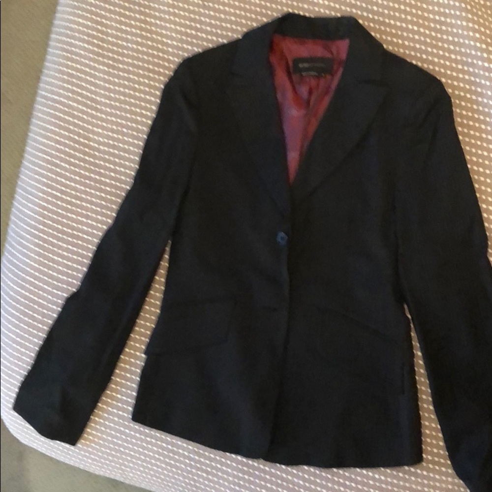 Formal lined pinstripe blazer